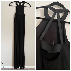 NWT ASOS Tall Black sheer maxi dress bathing suit coverup size 6